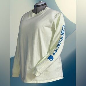 Carhartt logo women’s Loose Fit, long sleeve cotton 
t-shirt. Wmns XL